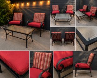 🔥 Custom 3-Piece Outdoor Patio Set – Cushions Included!