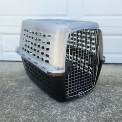36" Petmate Dog Kennel Carrier _ Large Animal / Pet Portable Crate Tote _ Taupe / Black _ Airline Plane Approved