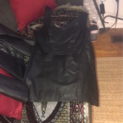 4pc Genuine Leather Outfit 