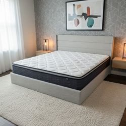 New King Size Pillow Top Mattress - Tax-Free