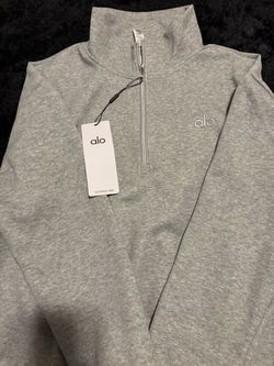 Alo gray quarter zip (s)
