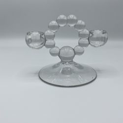 Vintage Imperial Glass Candlewick-style Candle Holder