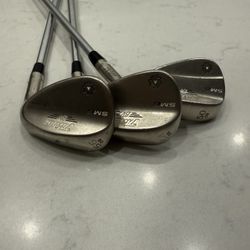 Titleist SM6 Wedges Set, Titleist Driving Iron, PXG Driver 