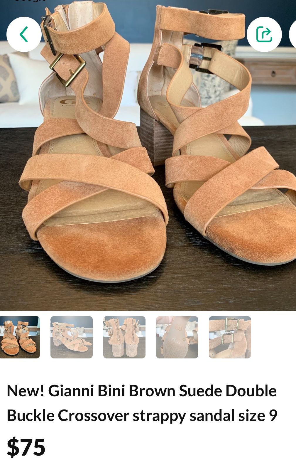 GB Gianni Bini Shoes- Unique shoes. Like new Use One time to Model