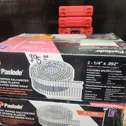 Paslode
2.25 in. x 0.092 in. 13-Gauge 0-Degree Hot Dipped Galvanized Ring Shank Plastic Coil Siding Nails (3,600 Per Box)