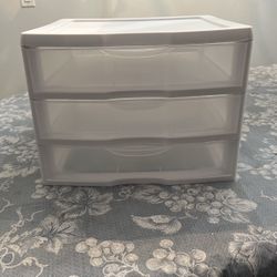 Sterilite Clearview Wide 3 Drawer Organizer Unit