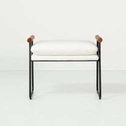 Cream/Black - Hearth & Hand™ with Magnolia Ottoman