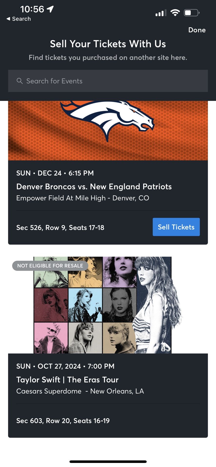 Taylor Swift Eras Tickets