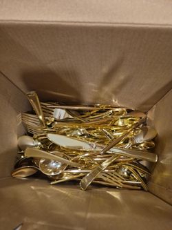 Gold cutlery