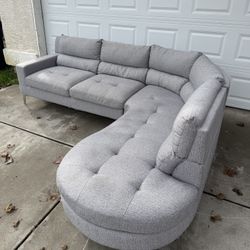 Gray Sectional Couch 