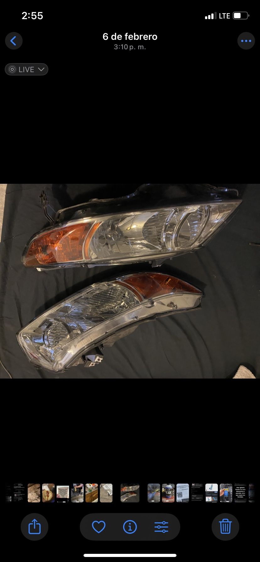 They are clean, almost new, they only have a few broken straps.