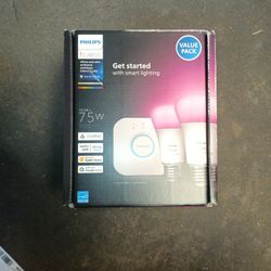 Philips Hue 75w Lightbulbs And Hub 