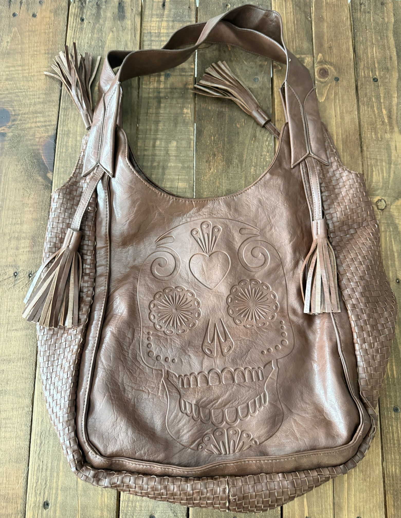 Loungefly Sugar Skull Brown Purse