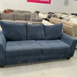 Blue Fabric Sofa Sleeper 