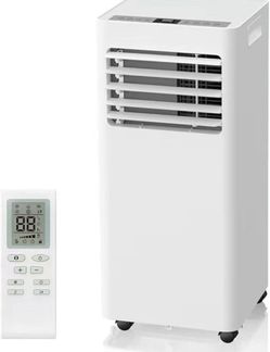 Portable Air Conditioners 8000 BTU,Quiet Portable AC Units for Rooms 3-IN-1 Cools Up to 500 Sq.Ft with Dehumidifier,Fan,Remote Control,24H Timer,Sleep