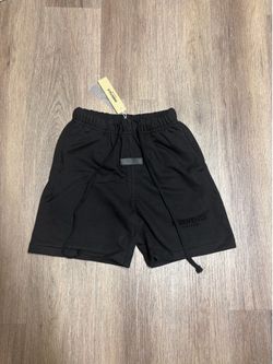 Black essential fear of god shorts