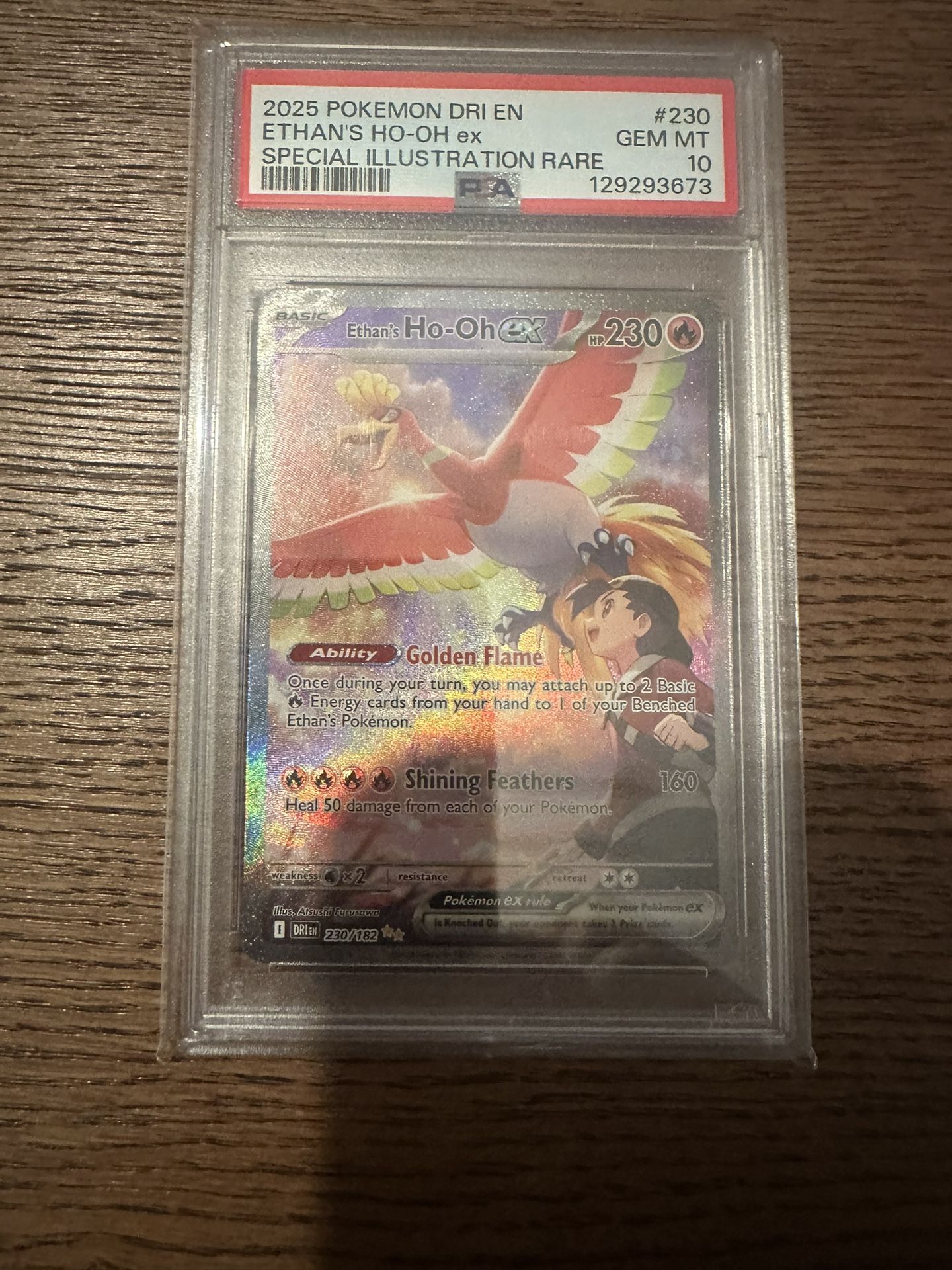 PSA 10 ETHAN’S HO-OH ex #230