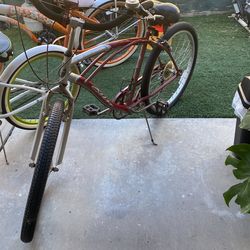 Retro 7 Bike 26” Red Color  in good condition