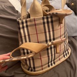 Burberry purse and Slippers