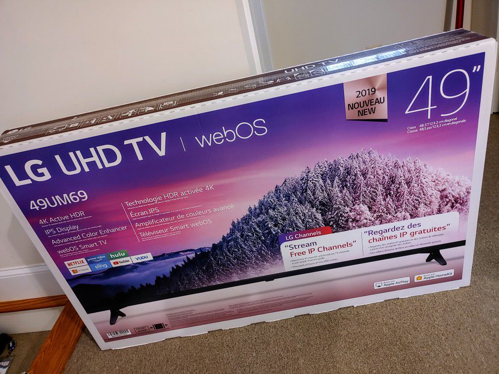 BRAND NEW SEALED LG 49" Class 4K UHD Smart LED HDR TV Television