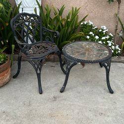 Iron Chair and table