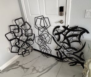 Geometric Metal Wall Decor