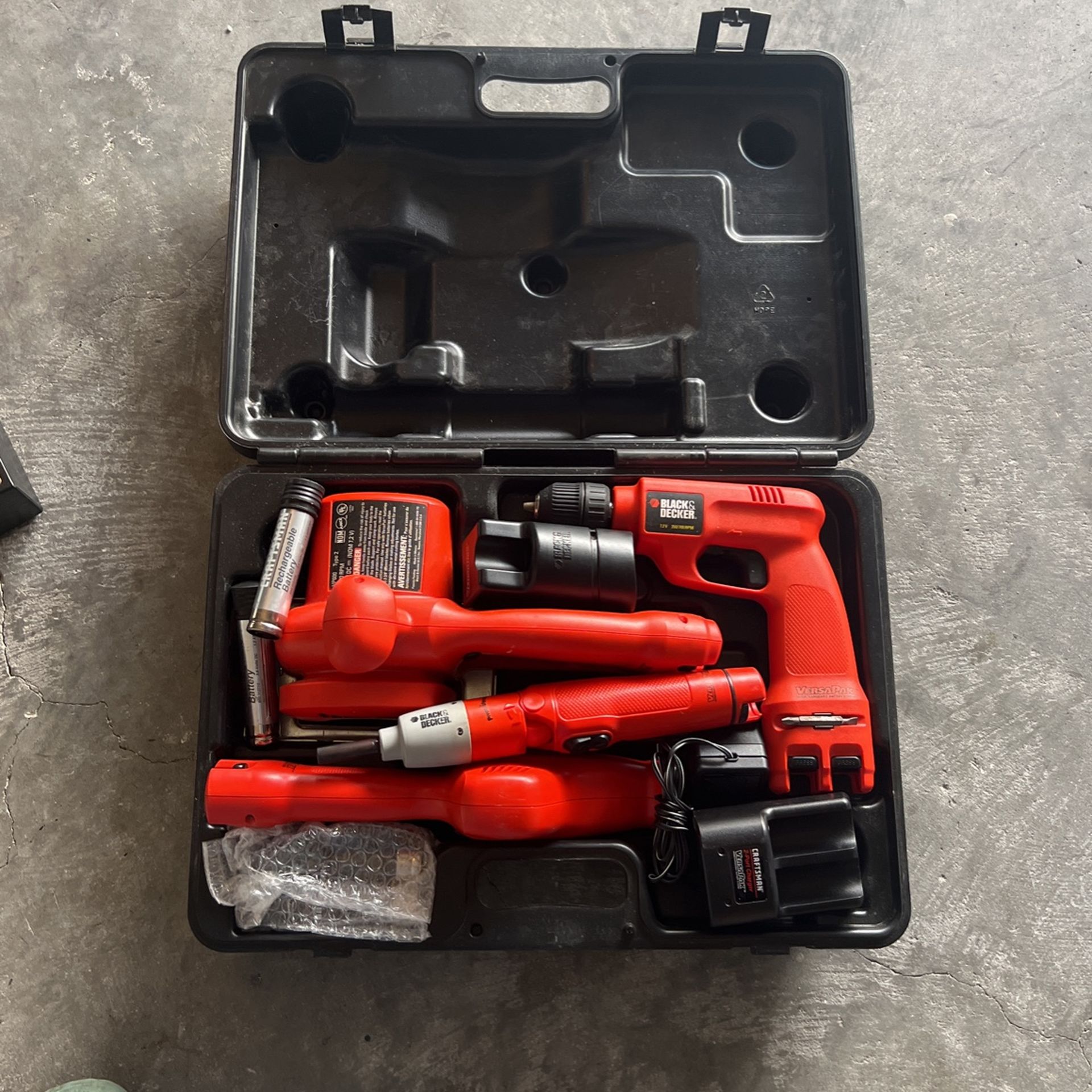 4 Tools 2 Charger 4 Battery (2 new ) In Case $45