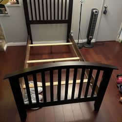 Twin Size Bed Frame ( Solid Wood ). 