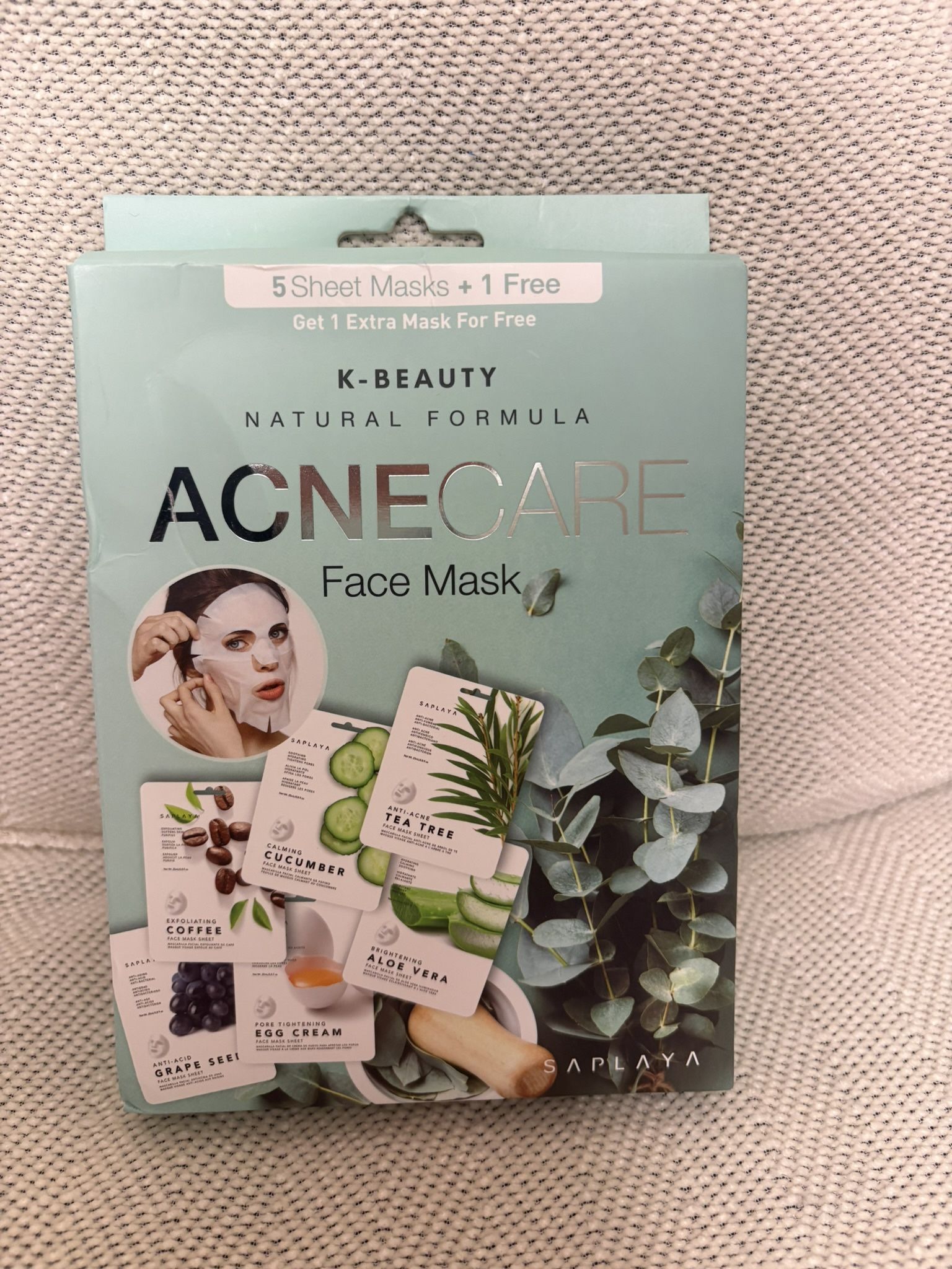 Natural Formula Acne Care Face Mask - Mint Green