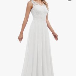 White Bridesmaid Dress