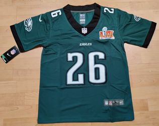 Youth Sizes! Saquon Barkley Green Jersey With Championship Patch.