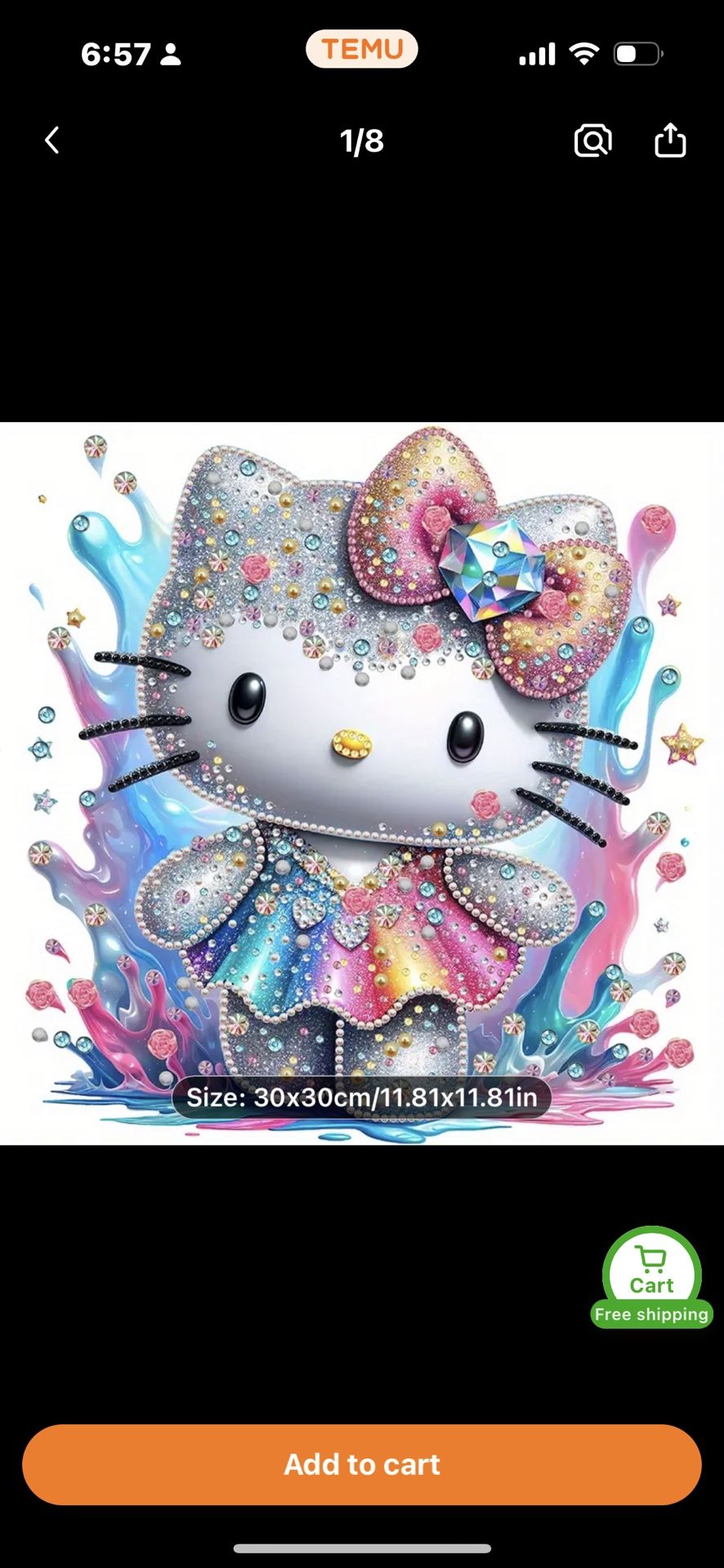 Hello Kitty 5D Diamond Painting