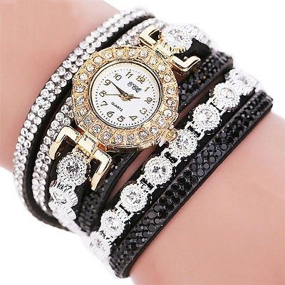 Women's Black Bracelet Watch