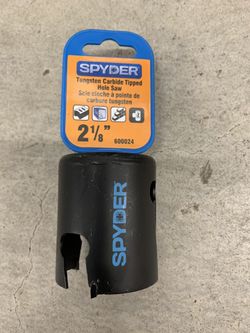 Spyder Tungsten Carbide Tipped Hole Saw.