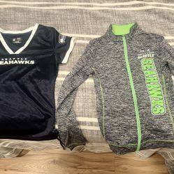Seattle Seahawks Lot Of Girls Sweaters And Shirts