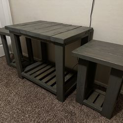 Tv Stand and 2 End Tables