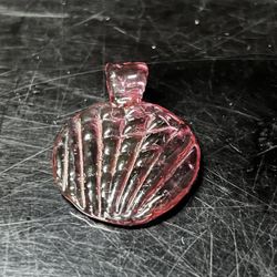 Hand blown Glass Necklace Pendant Shell -Style Art Piece