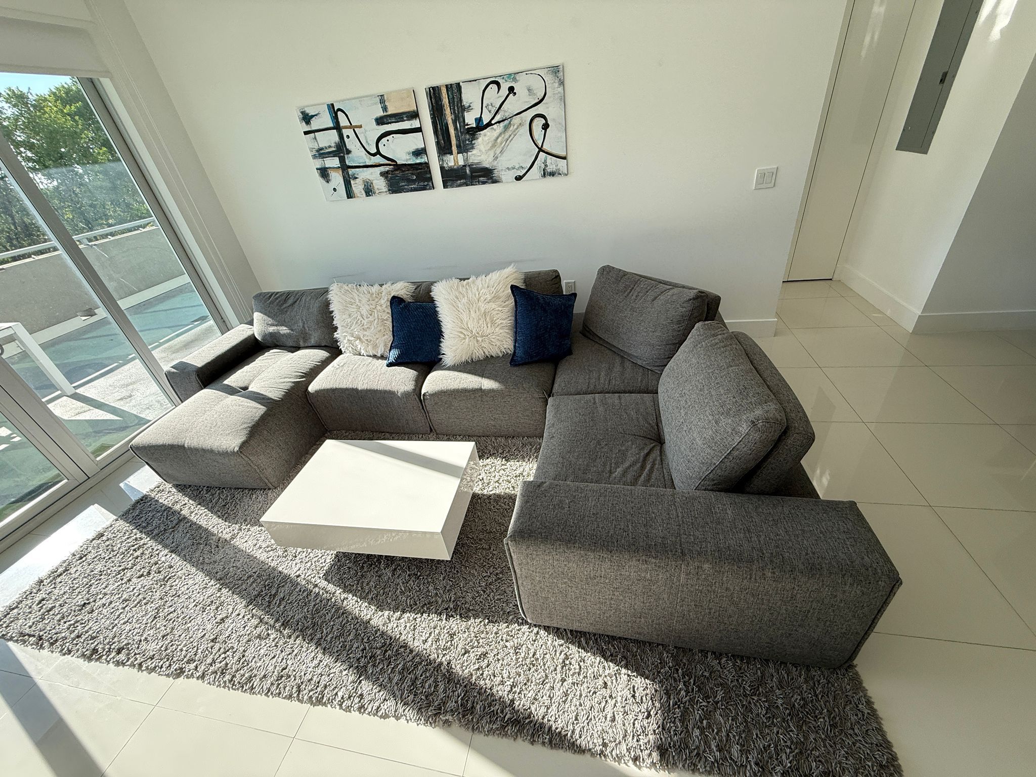 Sectional Sofa Gray