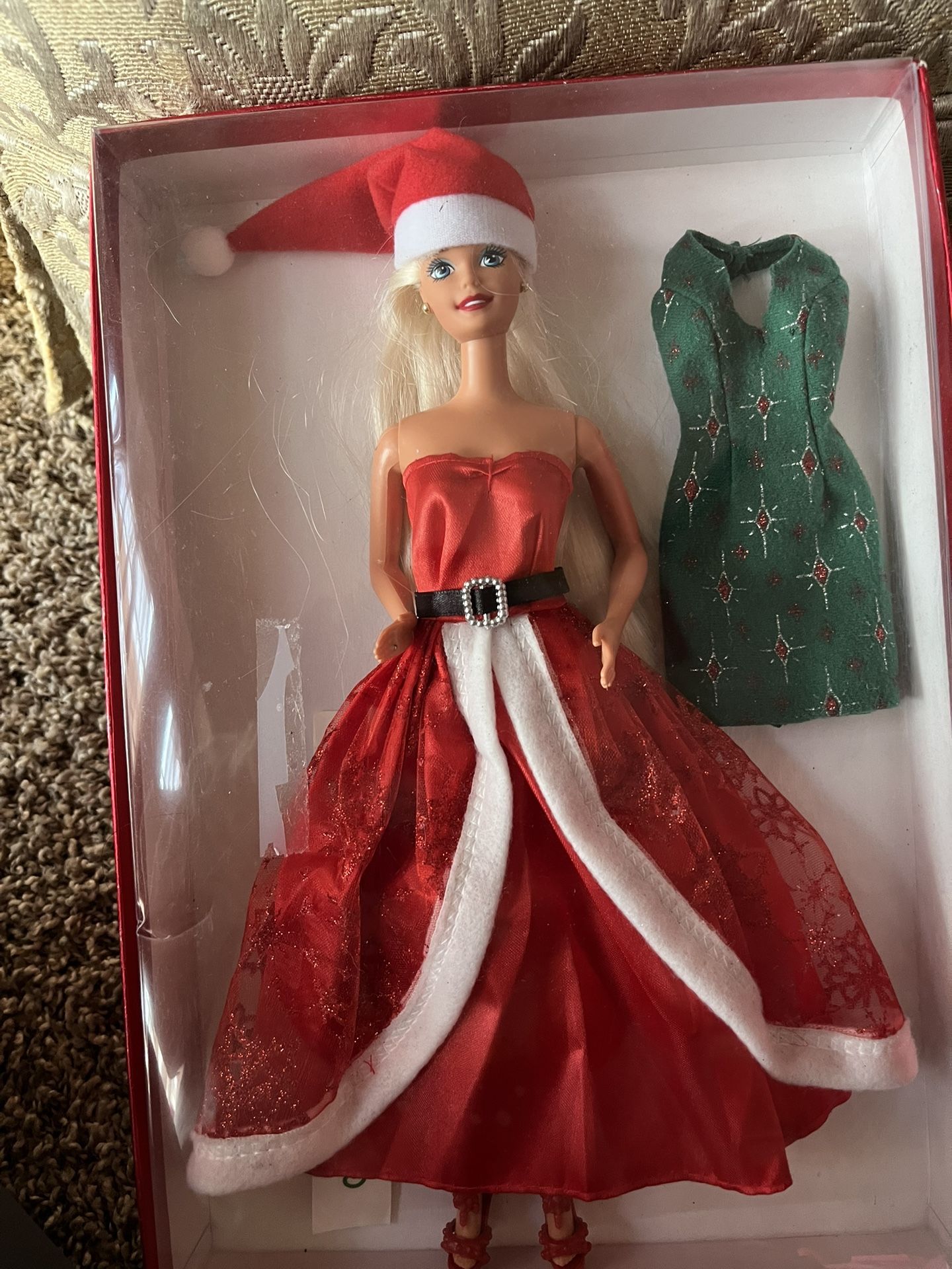 80s Christmas Barbie Doll