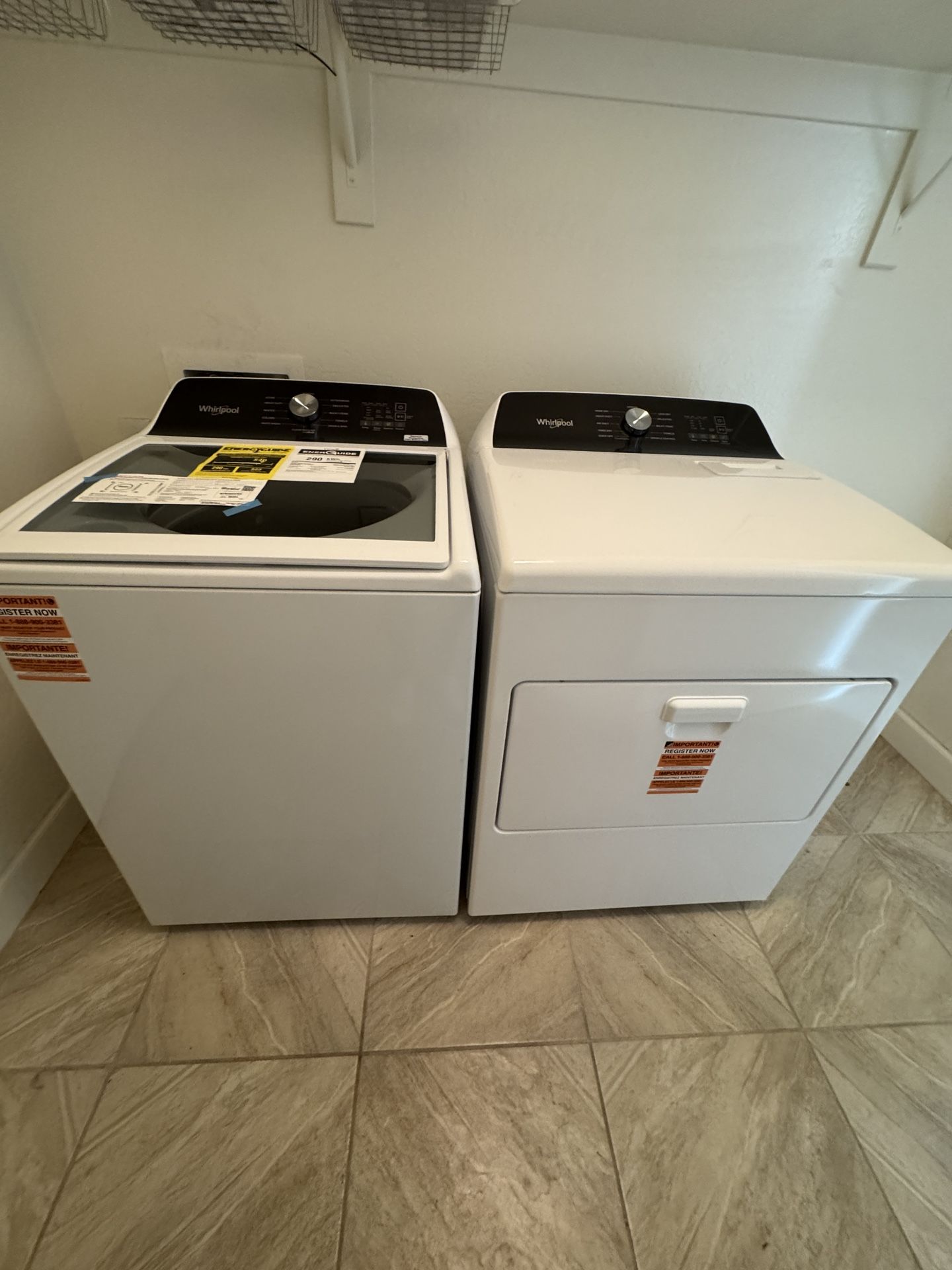 Whirlpool Washer and Drier - New!