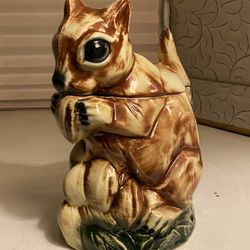 Vintage Mccoy Squirrel Cookie Jar Collectible