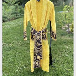 Versace Robe (Medium), Slippers & Two Towels