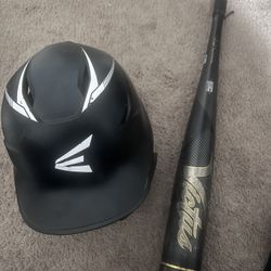 Baseball Bat And Helmet