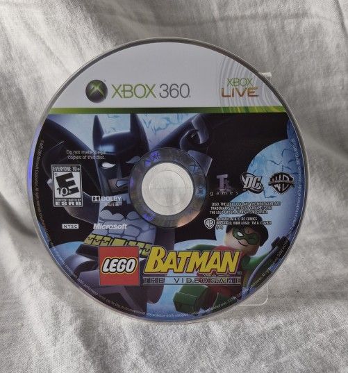 Lego Batman The Video Game Xbox 360 (WB, 2008) Game Disc Only