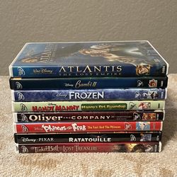 Disney Animated Movies DVD Lot (Lot of 8 Movies)