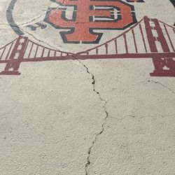 Parking space stencil - San Francisco Giants