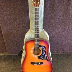Harmony Hummingbird Acoustic Guitar Full Size With Case