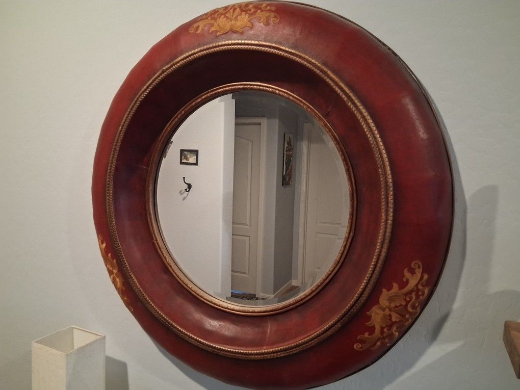 Large Round Asian Mirror