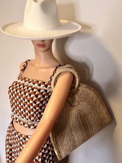 Handwoven Straw Tote Bag