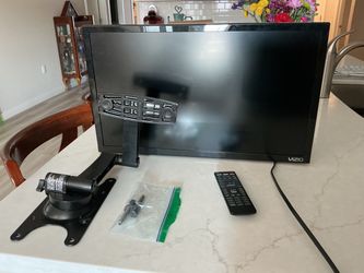 24” Vizio smart TV with wall mount or feet